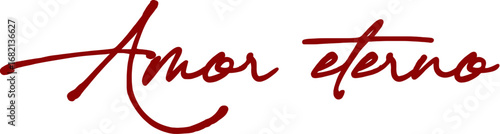 amor eterno, lettering, fondo transparente, png