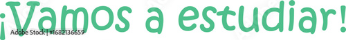 vamos a estudiar, lettering, fondo transparente, png
