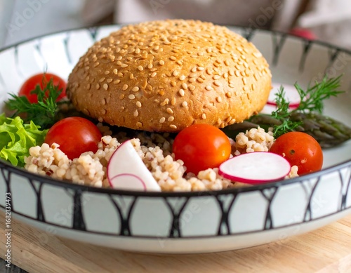 Wallpaper Mural Healthy vegetarian lunch Torontodigital.ca