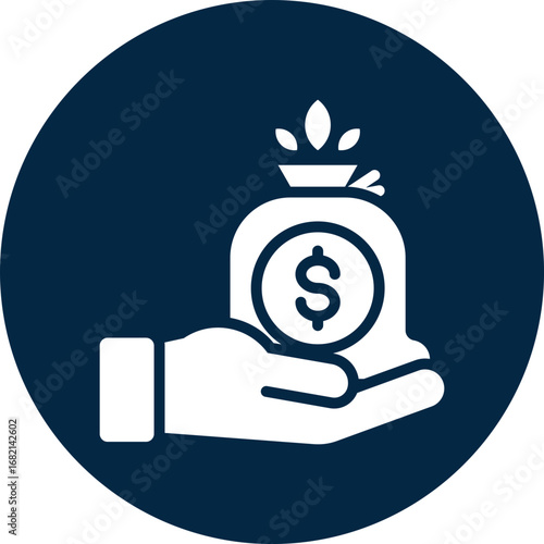 Profitable icon for business opportunities, business, website, application, printing, document, poster design, etc