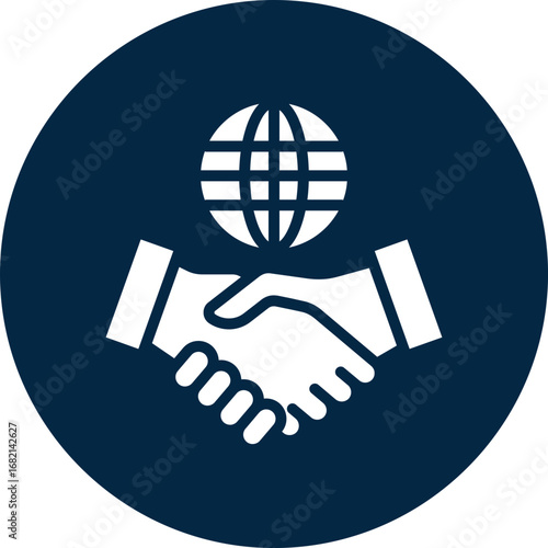 Business partnership icon for business opportunities, business, website, application, printing, document, poster design, etc