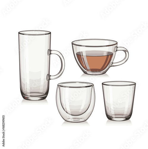 Durable Borosilicate Glassware for Hot and Cold Drinks