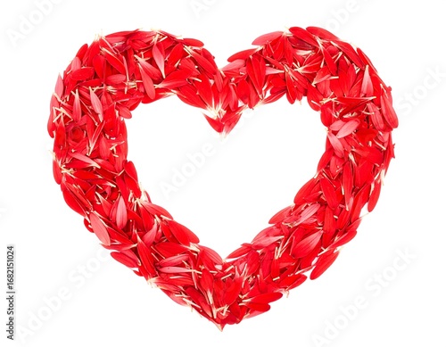 Wallpaper Mural Heart of red flower petals Torontodigital.ca