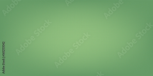 Green Gradient Background with Small Digital Dots Pattern