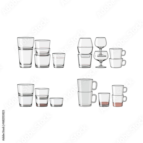 Stackable Glassware Sets for Small Spaces