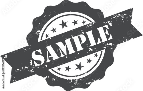 sample Rubber Stamp Vector Template	