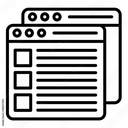 Website  Icon Set Multiple Style Collection