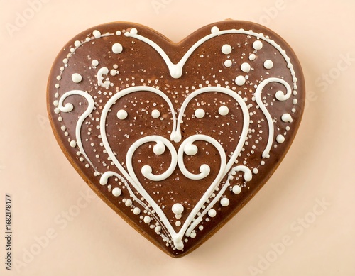 Wallpaper Mural Heart-shaped decorated cookie Torontodigital.ca