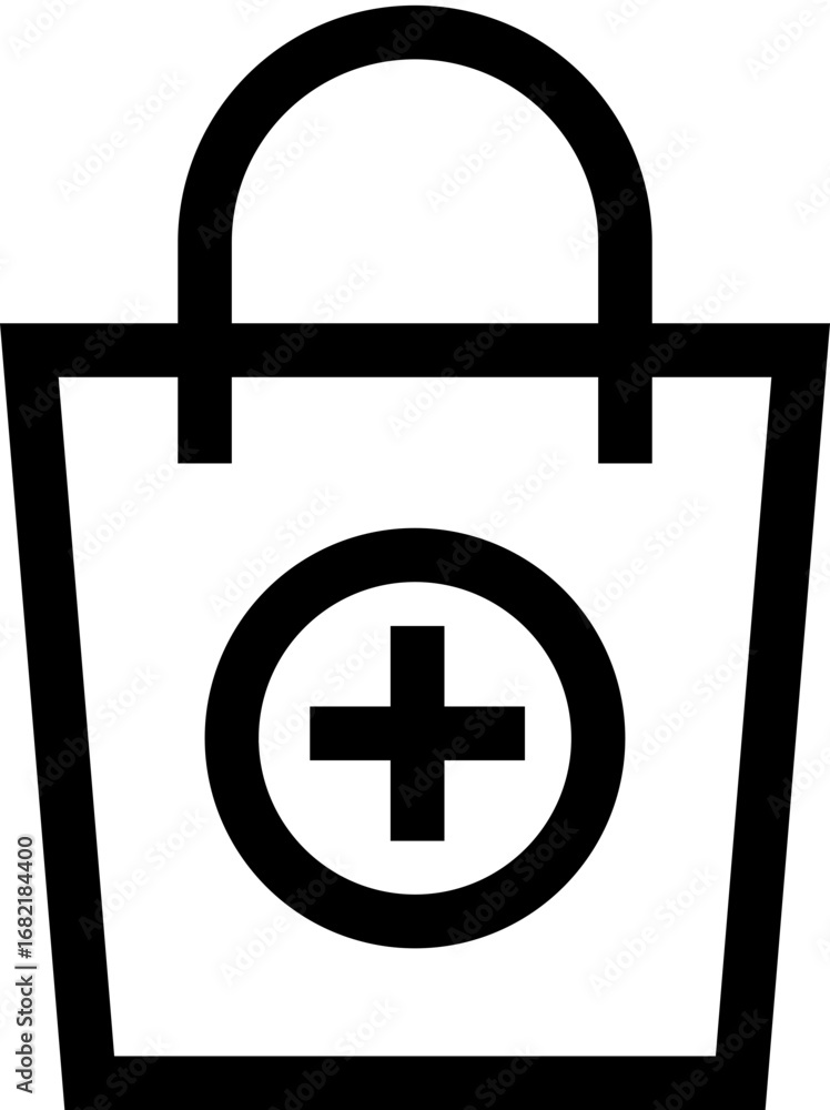 Obraz premium bag, shopping bag icon