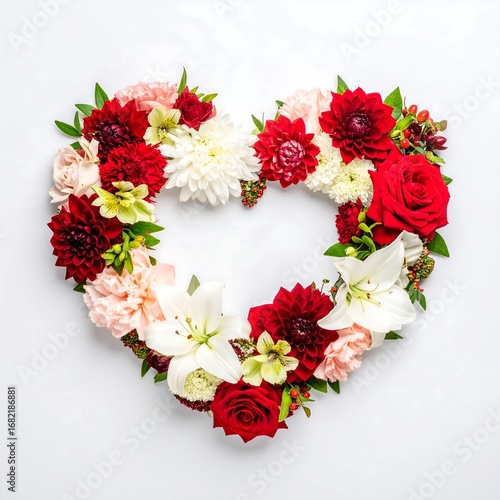 Wallpaper Mural Heart-shaped floral arrangement (5) Torontodigital.ca