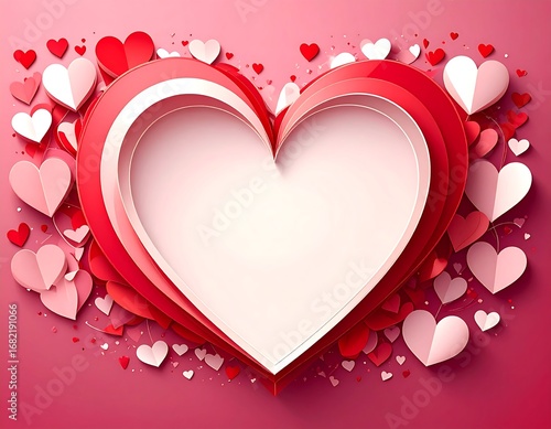 Wallpaper Mural Heart-shaped frame,  love concept,  celebration Torontodigital.ca