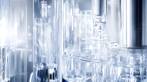 Laboratory Glassware and Equipment in a Clean, Organized Setting