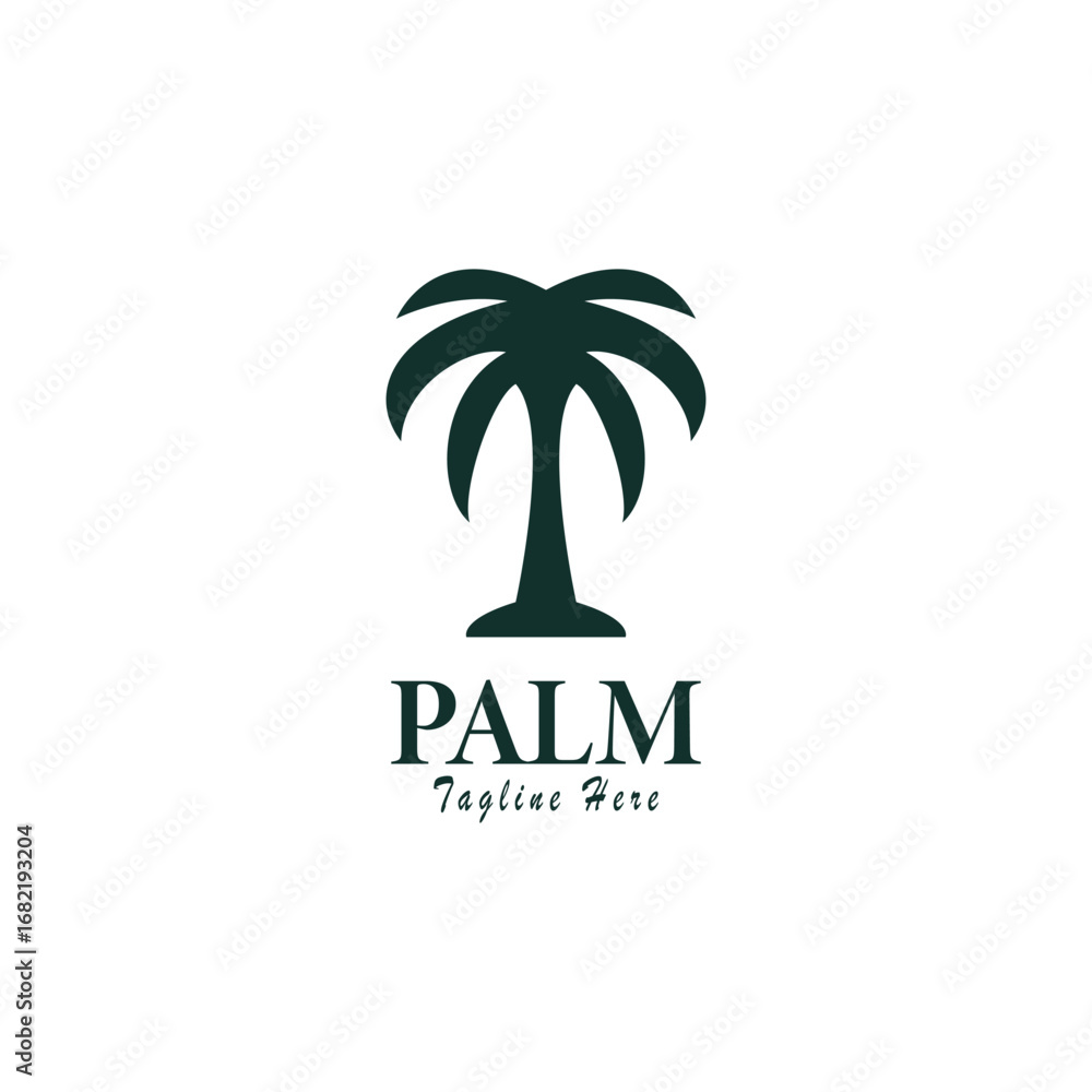 Fototapeta premium Palm Tree Summer Tropical Logo