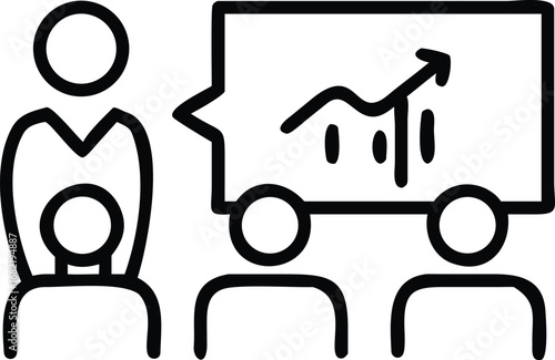 line-illustrations-of-professionals-using-flip-cha