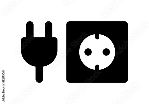 Vector Power Plug and Socket Illustration