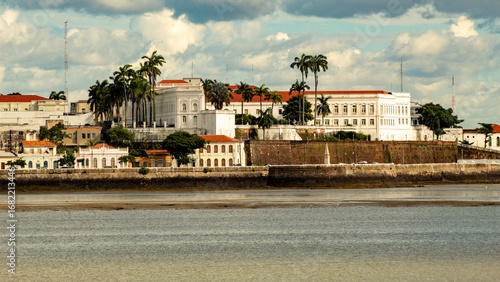The Indigo River and the waterfront of the historic city of São Luís, capital of the state of Maranhão, northeastern Brazil