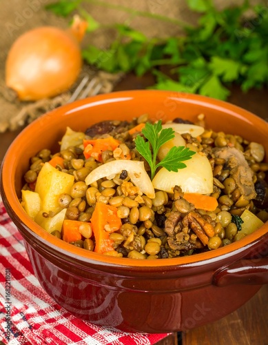 Wallpaper Mural Hearty lentil stew with vegetables (1) Torontodigital.ca