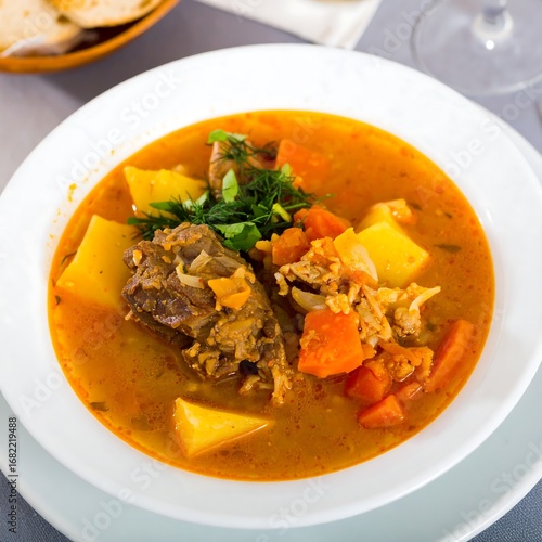 Wallpaper Mural Hearty meat and vegetable soup Torontodigital.ca