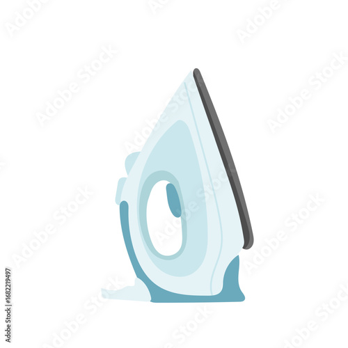 Modern Household Electric Iron Illustration.