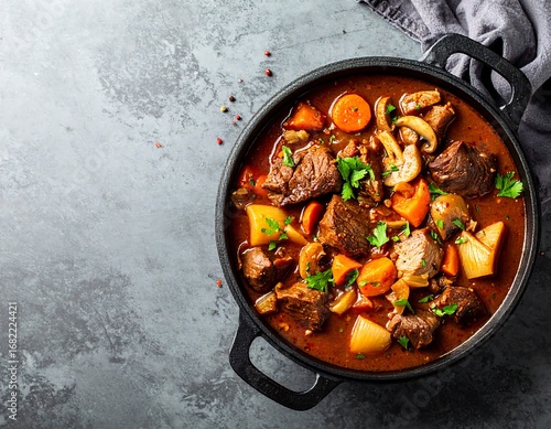 Wallpaper Mural Hearty stew in a cast iron pot Torontodigital.ca