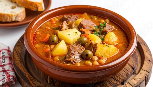 Wallpaper Mural Hearty stew with potatoes, beans, and meat Torontodigital.ca