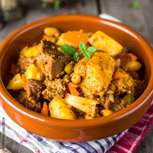 Wallpaper Mural Hearty stew with vegetables and meat Torontodigital.ca