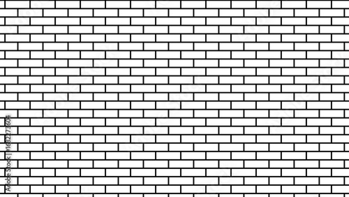 black ceramic tiles wallpaper. white brick wall used for background. White wall texture brick architecture construction rock stonework retro surface wallpaper. 