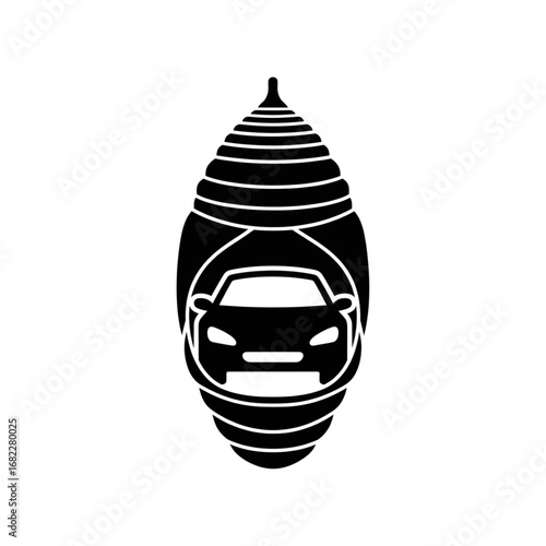 Car in Butterfly Cocoon