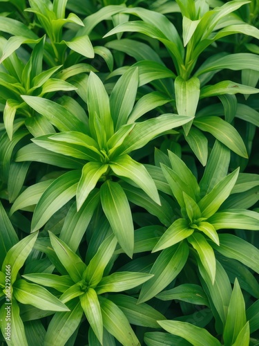 Wallpaper Mural Vibrant green plant life lush garden close-up photography natural environment top-down view botanical beauty Torontodigital.ca