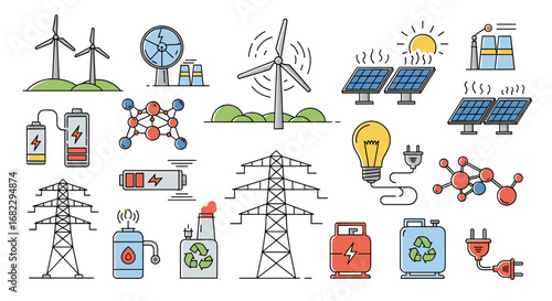 Visualizing modern renewable energy sources and power generation technologies for a sustainable future