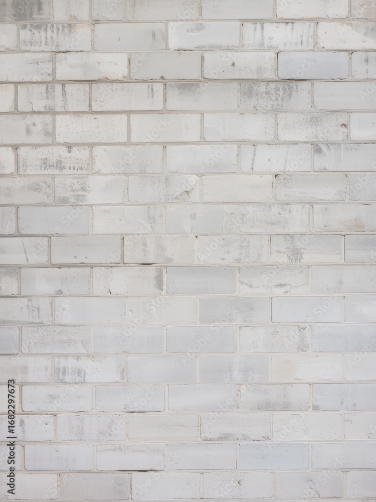 Naklejka premium Minimalist white brick wall background interior design photography studio setting close-up texture concept