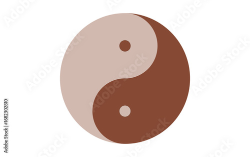 Art & Illustration Asian Yin And Yang Symbol Of Harmony Balance Vector Flat Illustration Buddism Image Of Opposites Stock Illustration.eps
