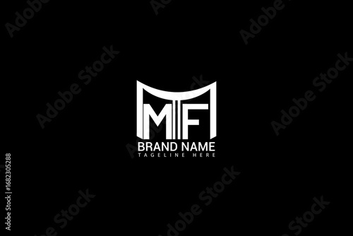 MF Letter Logo Design Modern Minimalist Monogram Branding Template
