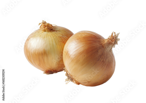 Wallpaper Mural Two whole, light brown onions, close-up (1) Torontodigital.ca