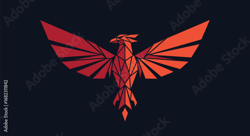 Geometric Phoenix Design.