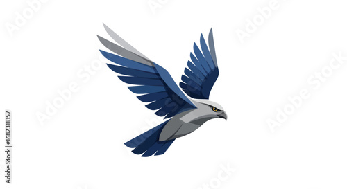 Flying Bird Illustration.