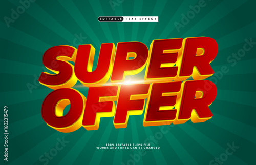 super offer editable text effect