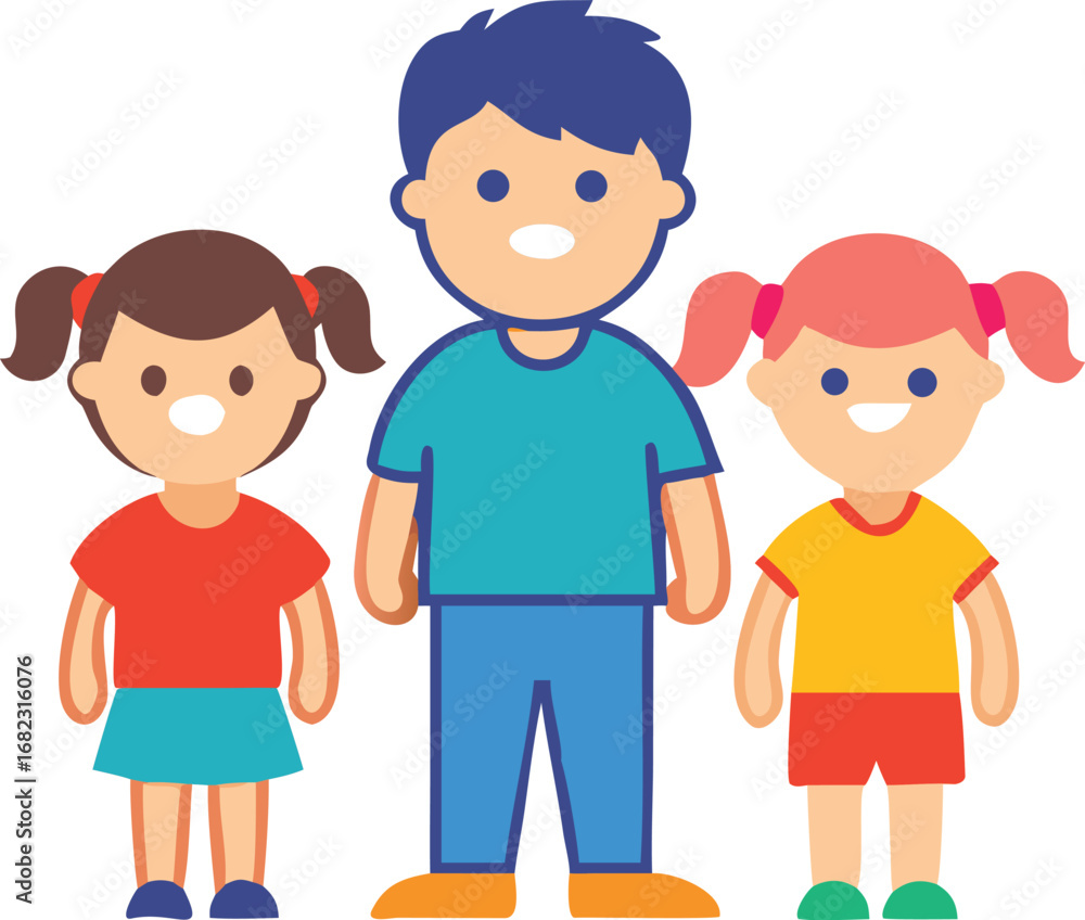 happy family with children happy family with children