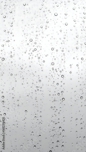 Rain Drops on Glass Exterior