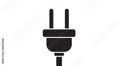 Electrical plug vector graphic for power outlet connection and energy supply illustration design asset usage