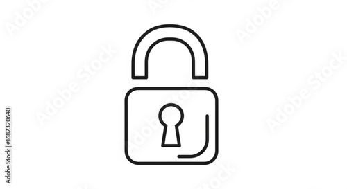 Padlock icon vector illustration for security lock safety and privacy protection design element graphic 100