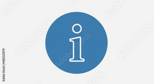 Information icon vector design for help and support center blue circle info graphic illustration element