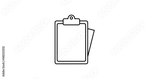 Download clipboard icon vector image for notes taking and task management printable design for business use