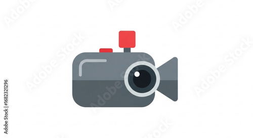Download cute cartoon video camera icon vector illustration for film and recording projects now free here