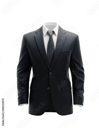 Dark suit, formalwear,  headless mannequin