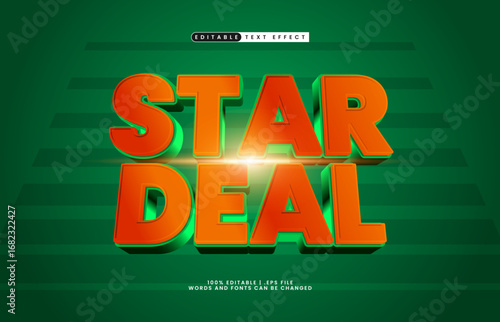star deal editable text effect