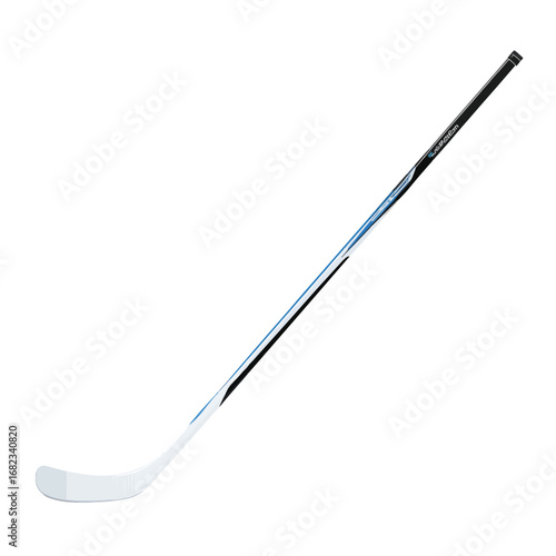 hockey stick isolated in White Background, hockey stick vector, Flat lay vector illustration