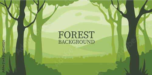 Forest backround, jungle wallpaper landscape