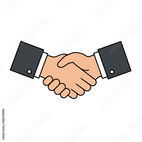 handshake vector illustration