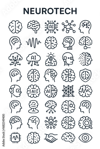 Vector collection of essential travel and tourism line icons for web, mobile, and print design